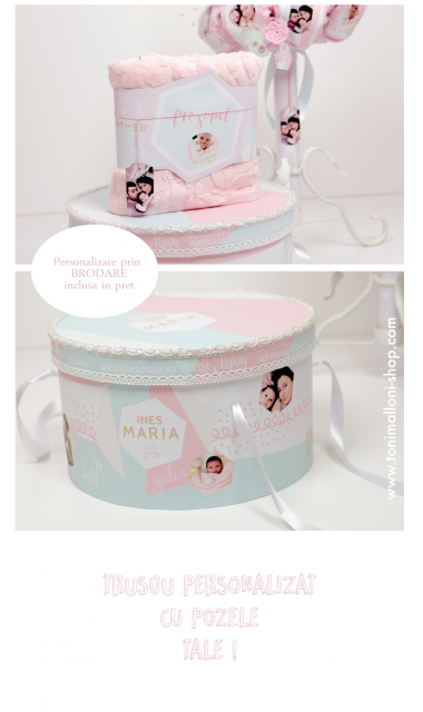Trusou de botez personalizat cu poze personale, Album de familie 3